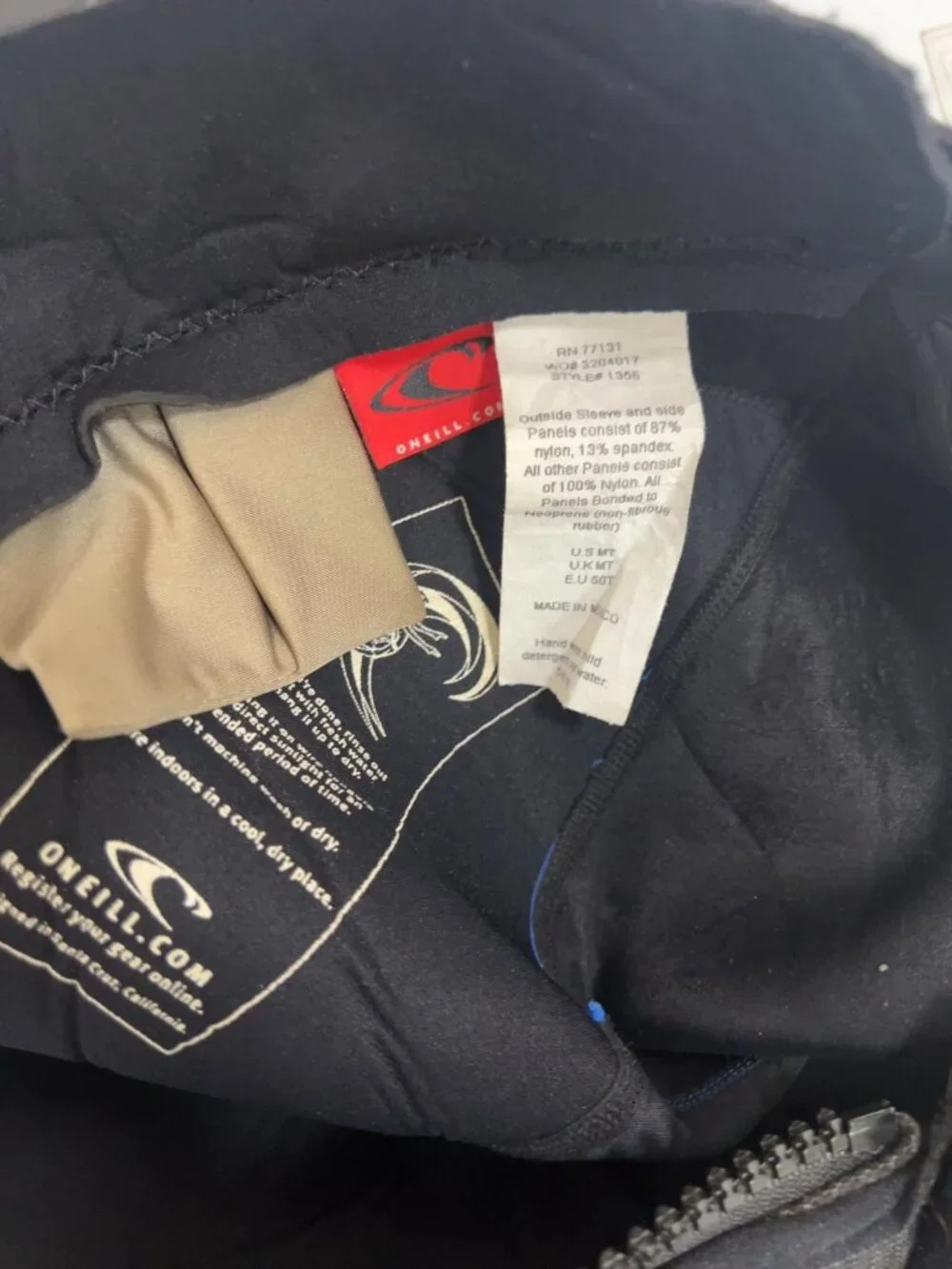 O'Neill Hammer Blue Black 3/2 Ultraflex Back Zip Full Body Wetsuit MT